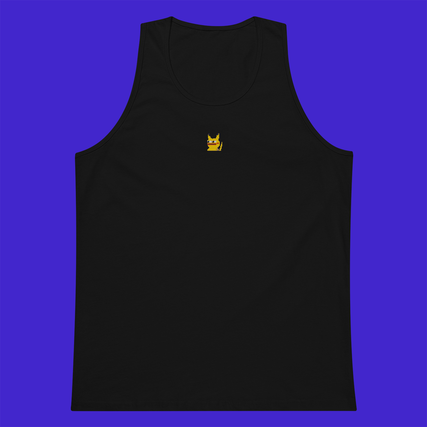Men's Premium Tank Top - BLACK - Pepekachu