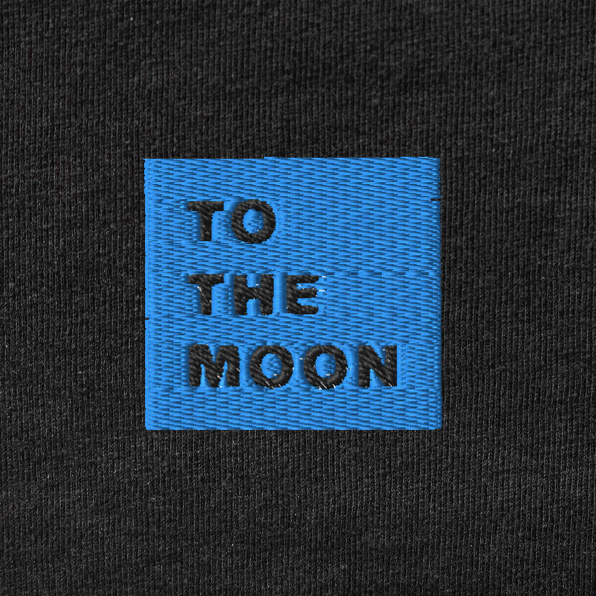 Men's Premium Tank Top - BLACK - TO THE MOON (blue)