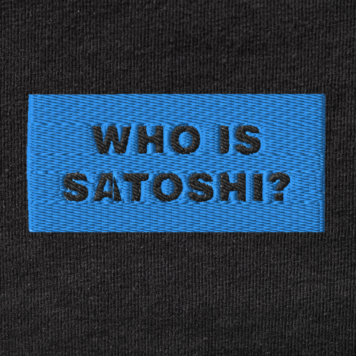 Men's Premium Tank Top - BLACK - WHO IS SATOSHI (blue)