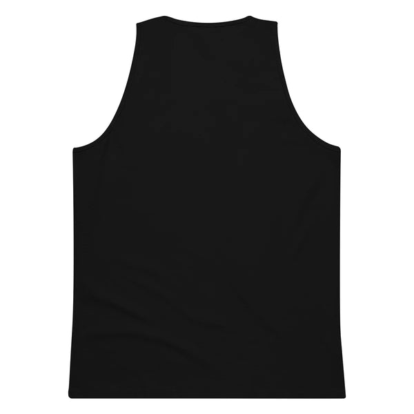 Men's Premium Tank Top - BLACK - TOUCH GRASS (green)
