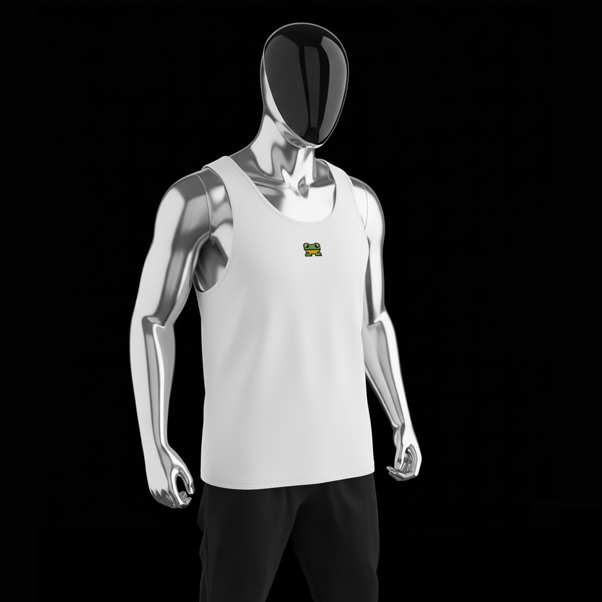 Men's Premium Tank Top - WHITE - FrogFolio