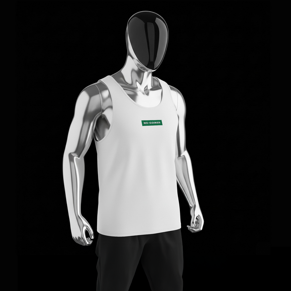 Men's Premium Tank Top - WHITE - NO-COINER (green)
