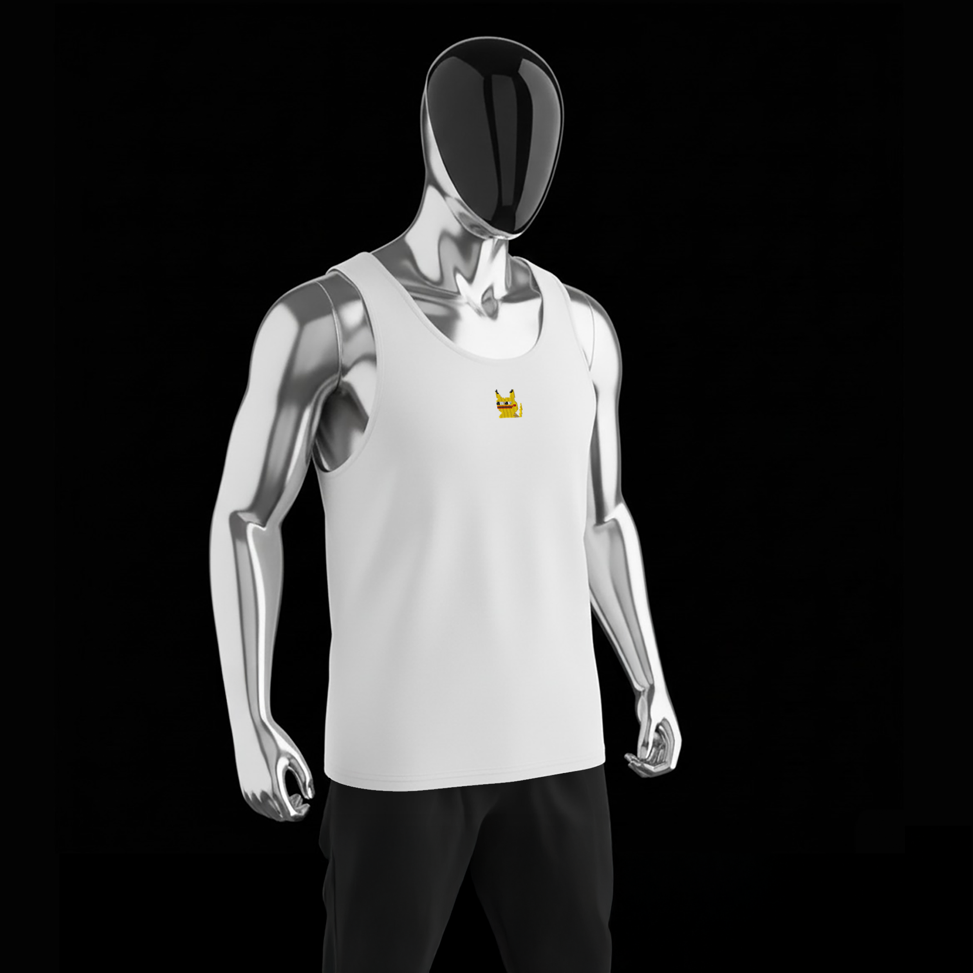 Men's Premium Tank Top - WHITE - Pepekachu