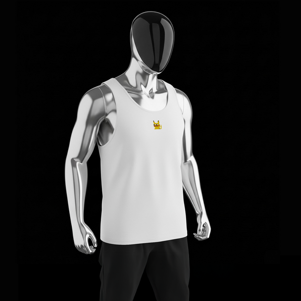 Men's Premium Tank Top - WHITE - Pepekachu