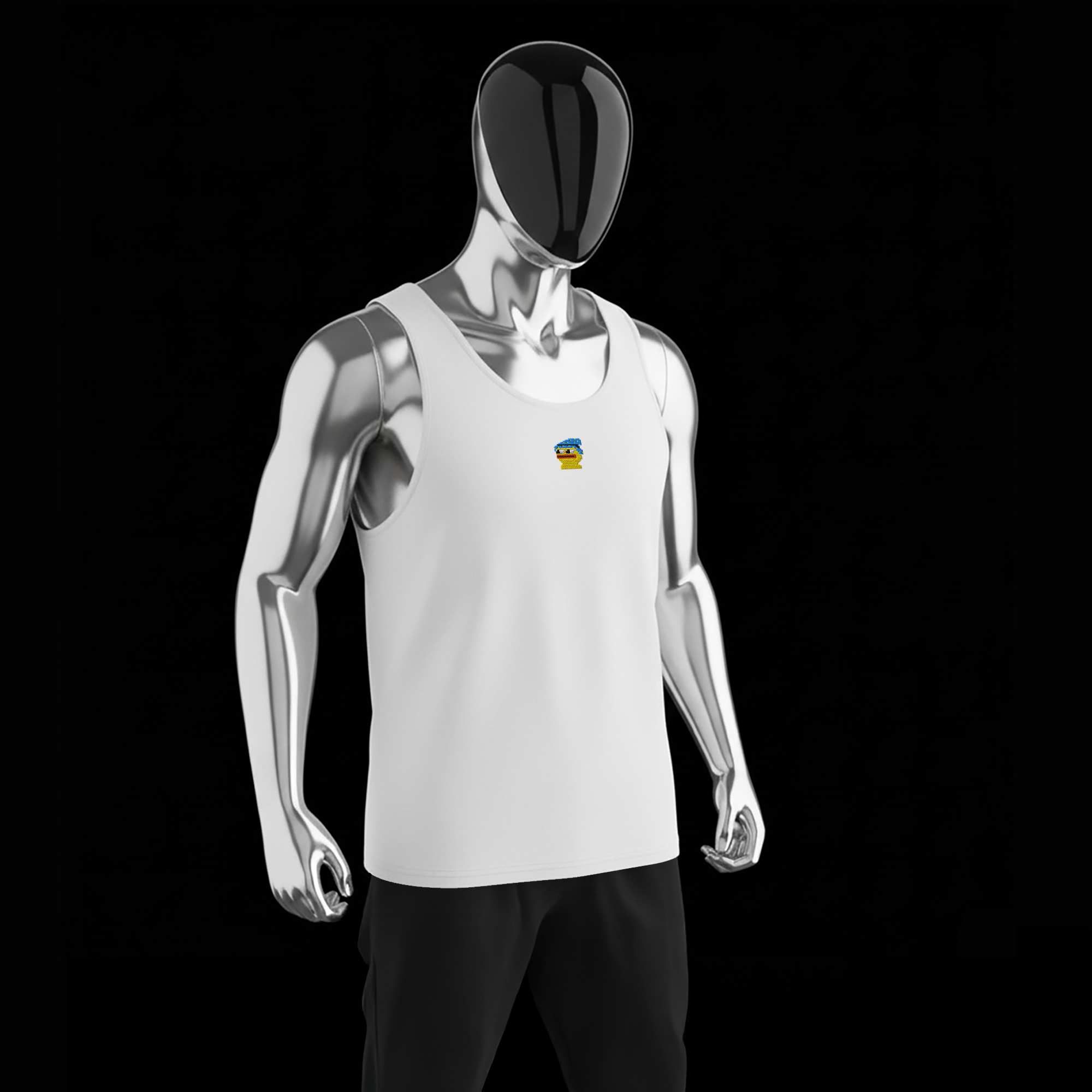 Men's Premium Tank Top - WHITE - Pepewizard