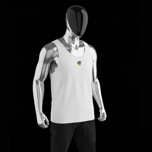 Men's Premium Tank Top - WHITE - Pepewizard