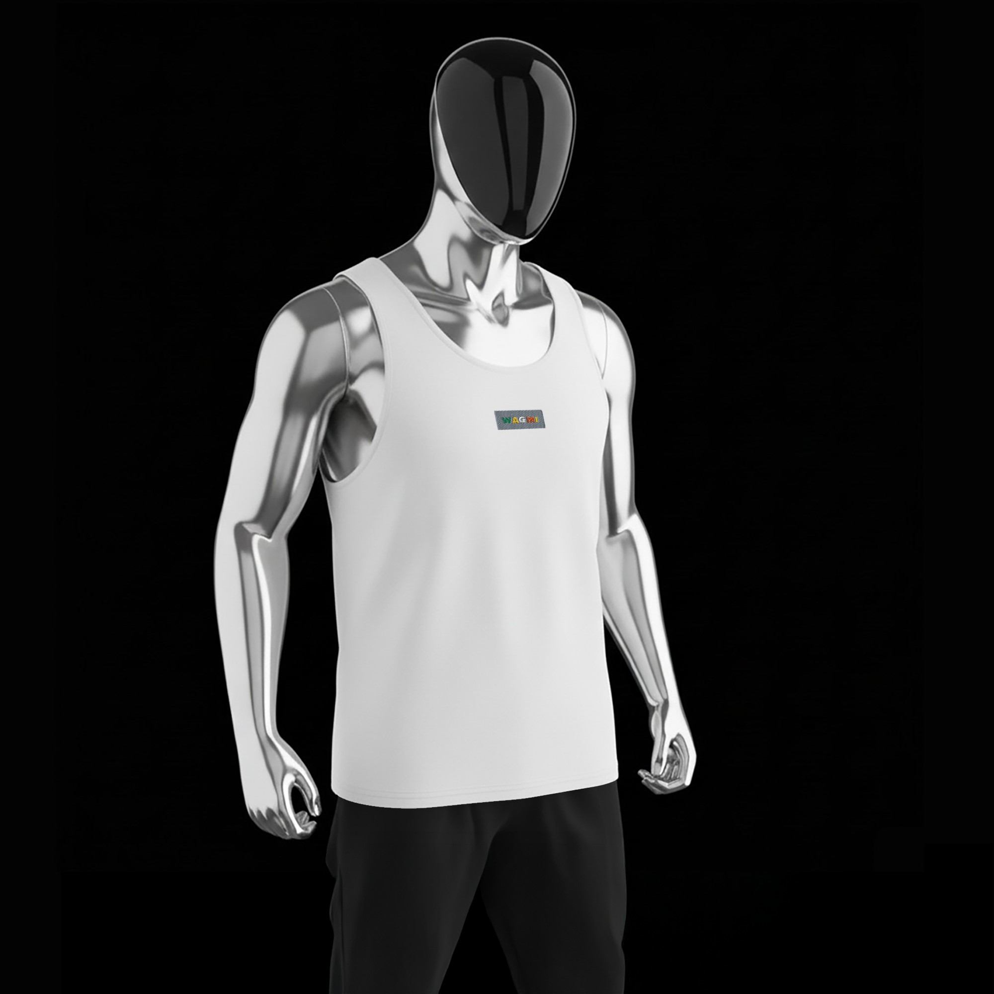 Men's Premium Tank Top - WHITE - WAGMI