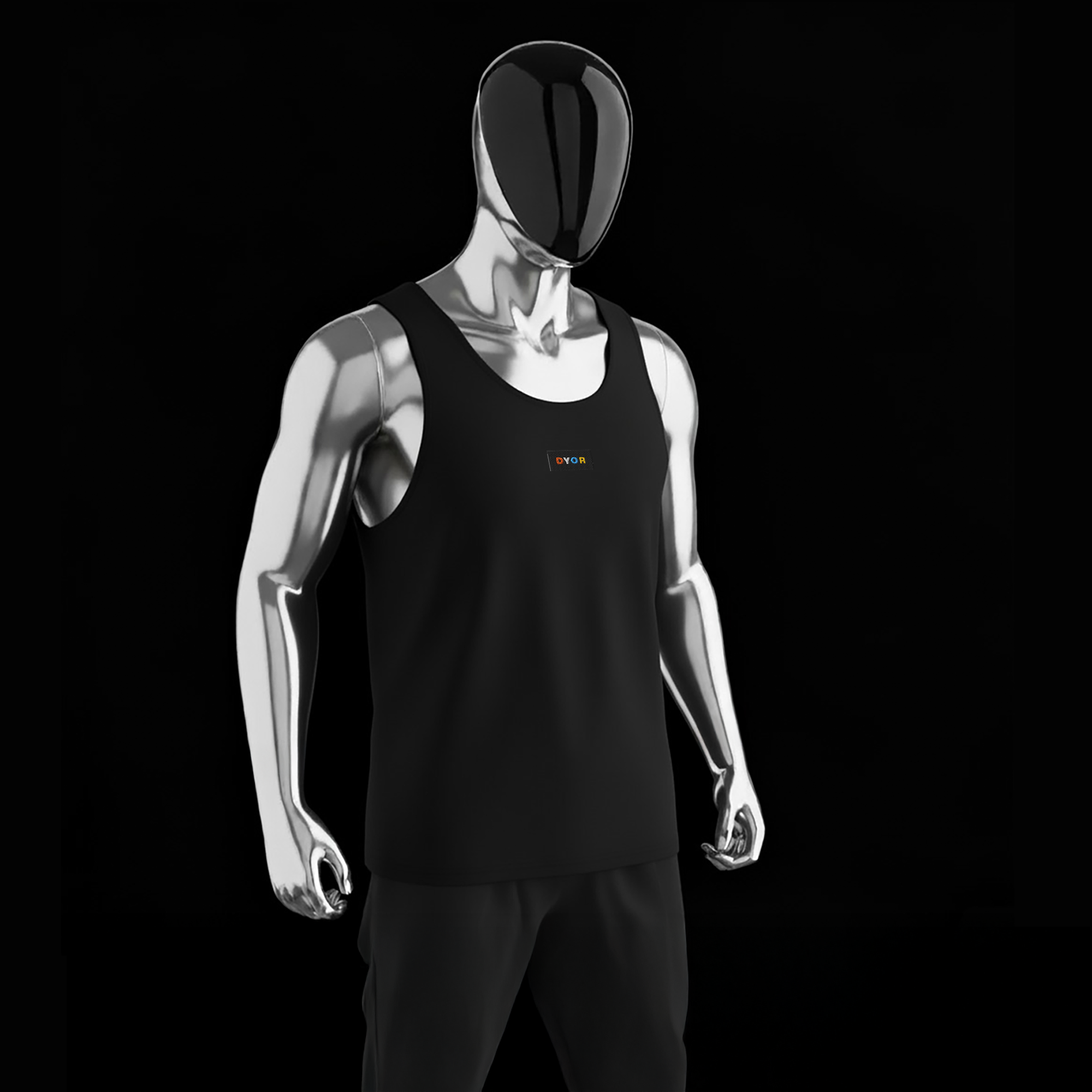 Men's Premium Tank Top - BLACK - DYOR