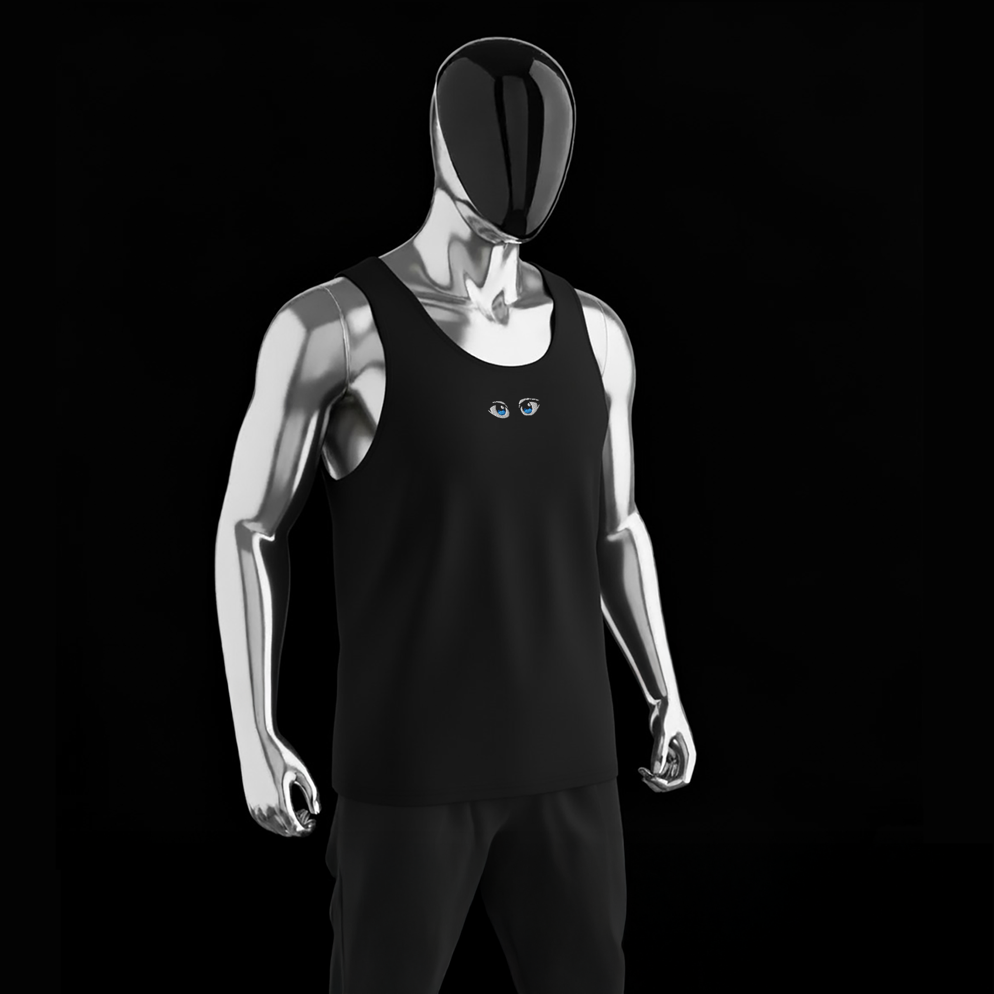 Men's Premium Tank Top - BLACK - Manga