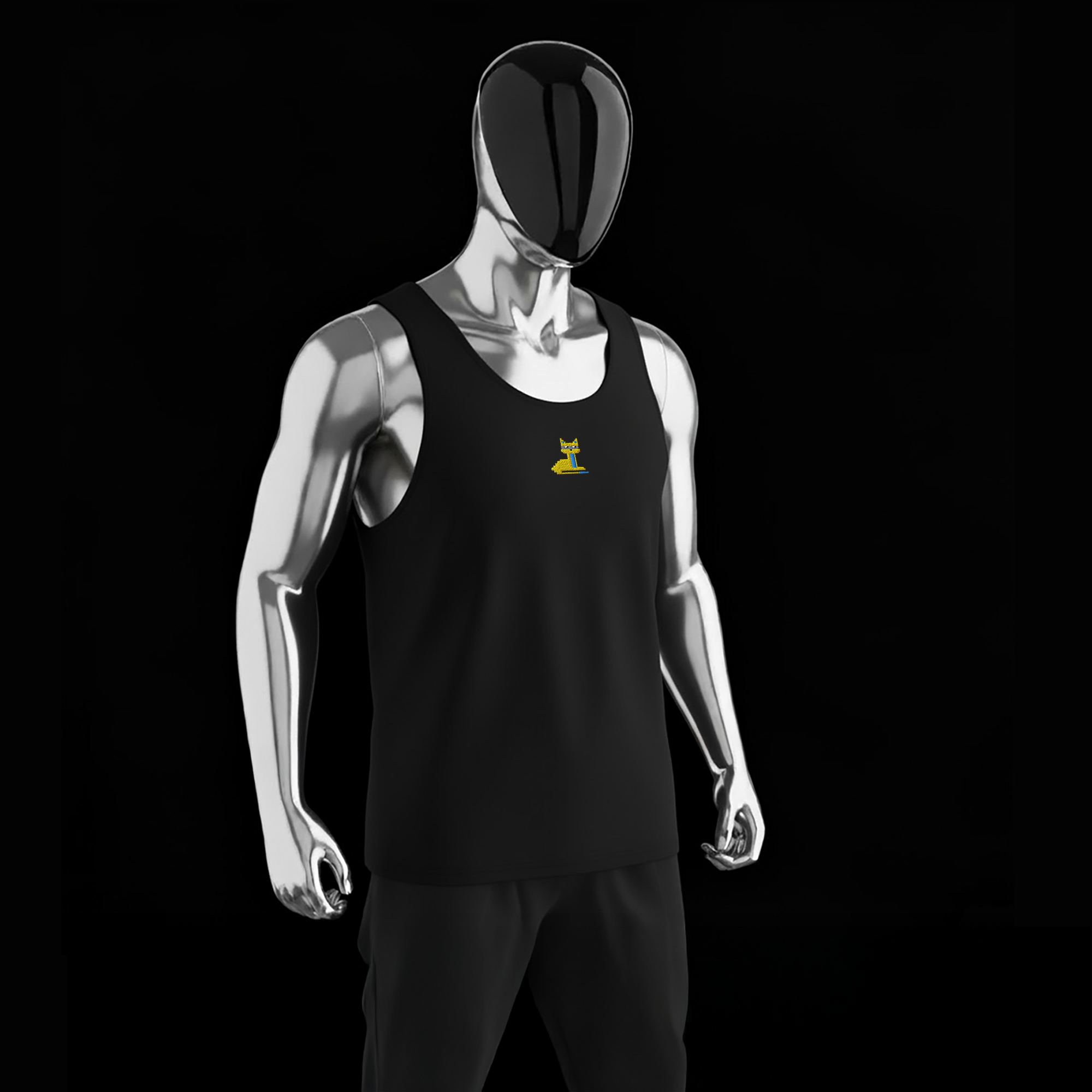 Men's Premium Tank Top - BLACK - NodeCat