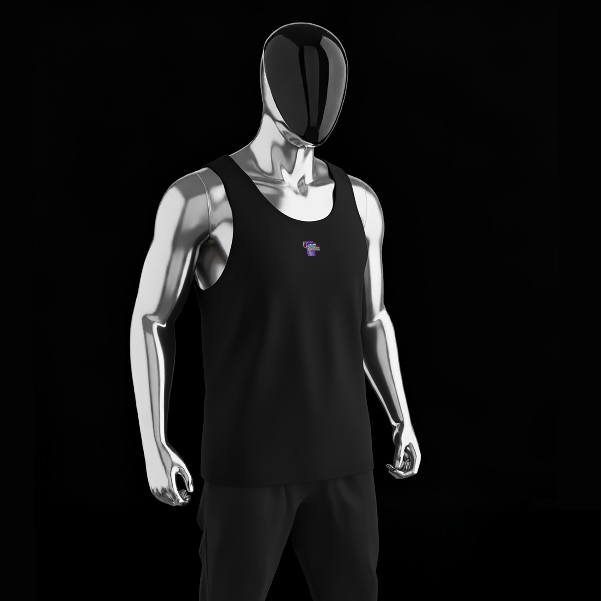 Men's Premium Tank Top - BLACK - NodeDog