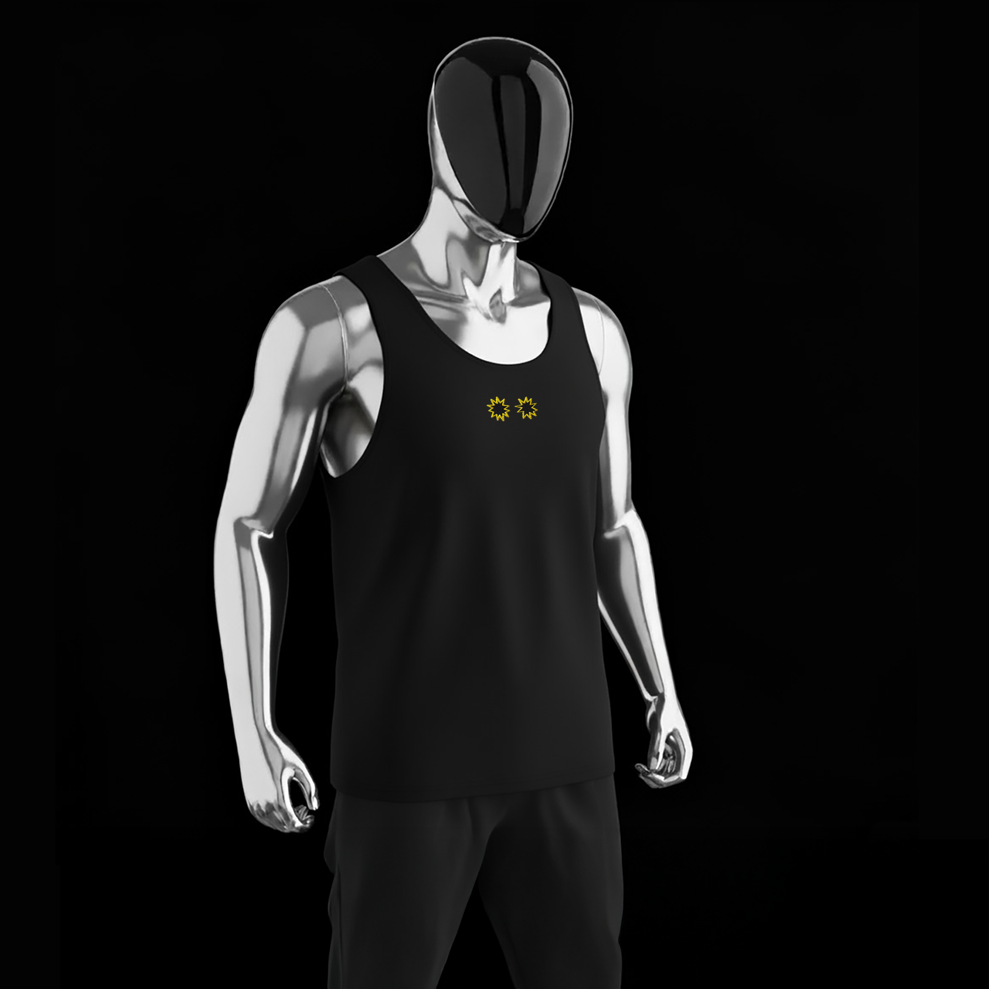 Men's Premium Tank Top - BLACK - StarsEyes