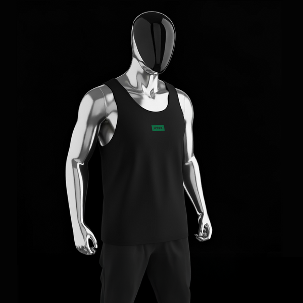 Men's Premium Tank Top - BLACK - UTXO (green)