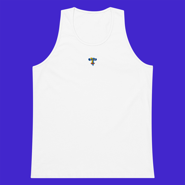 Men's Premium Tank Top - WHITE - Apeing
