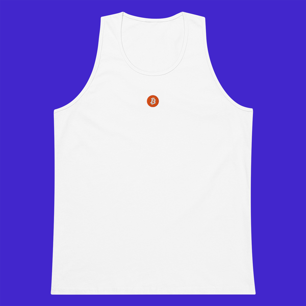 Men's Premium Tank Top - WHITE - BTC