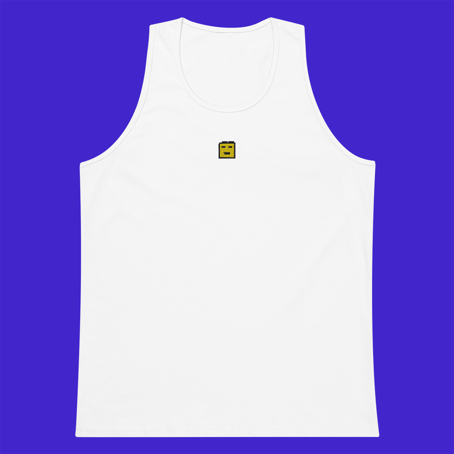Men's Premium Tank Top - WHITE - BullChill