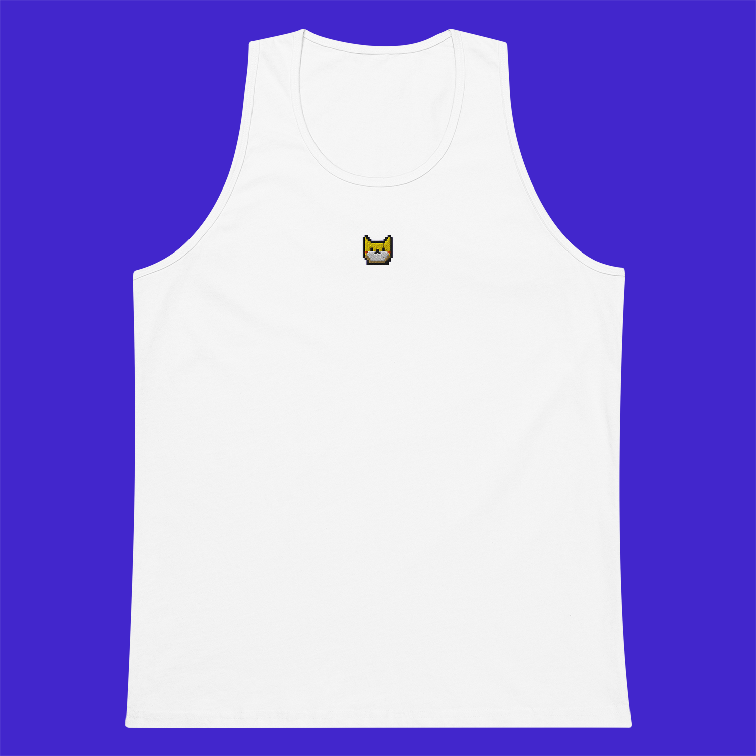 Men's Premium Tank Top - WHITE - Catoshi
