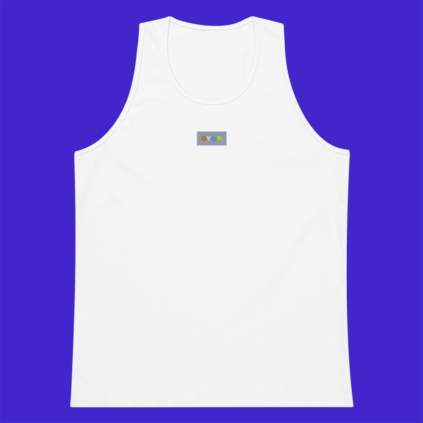 Men's Premium Tank Top - WHITE - DYOR
