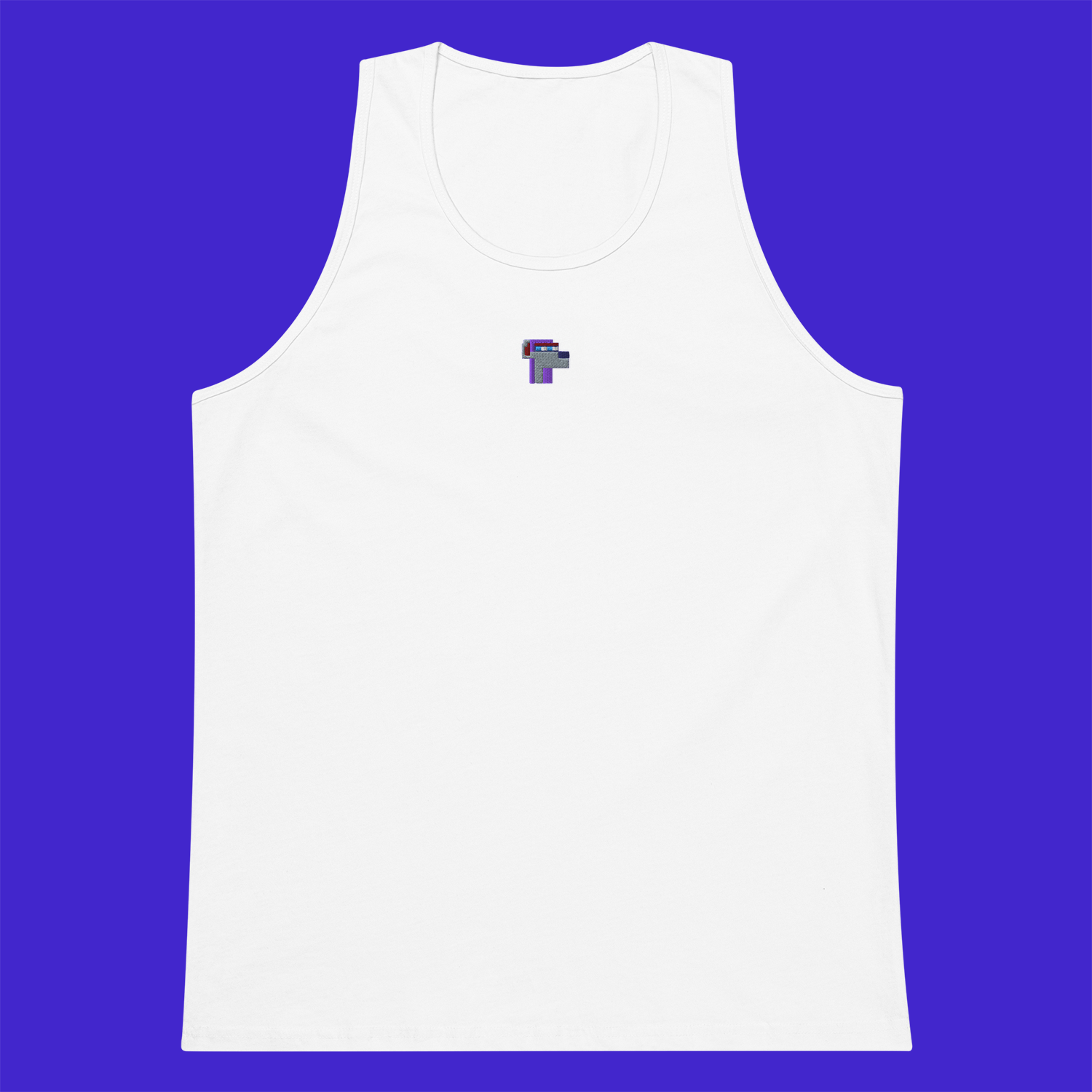 Men's Premium Tank Top - WHITE - NodeDog