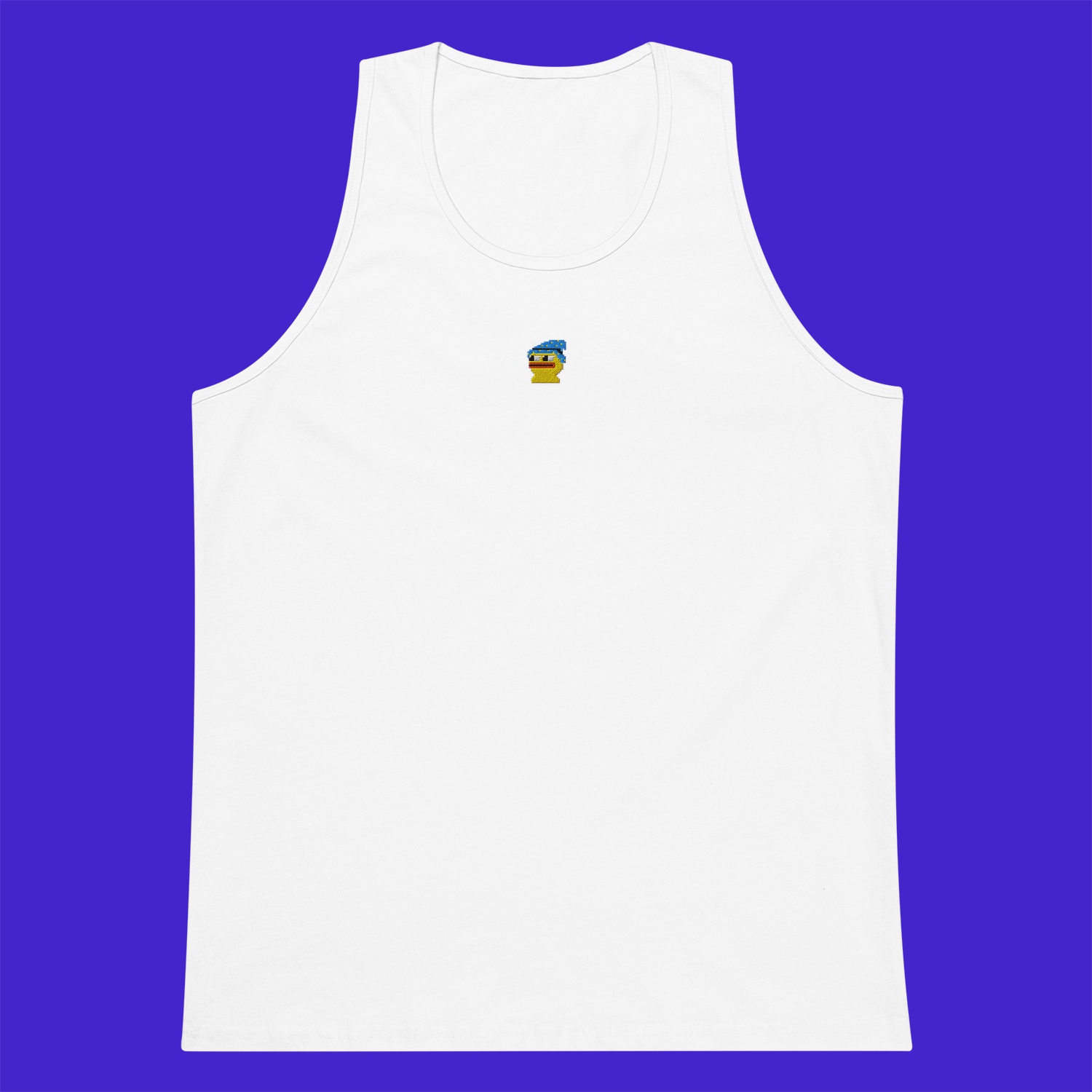 Men's Premium Tank Top - WHITE - Pepewizard