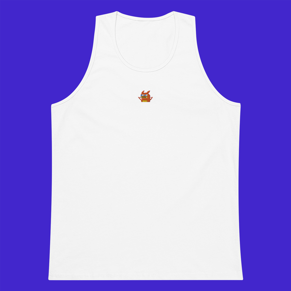 Men's Premium Tank Top - WHITE - Pepezard
