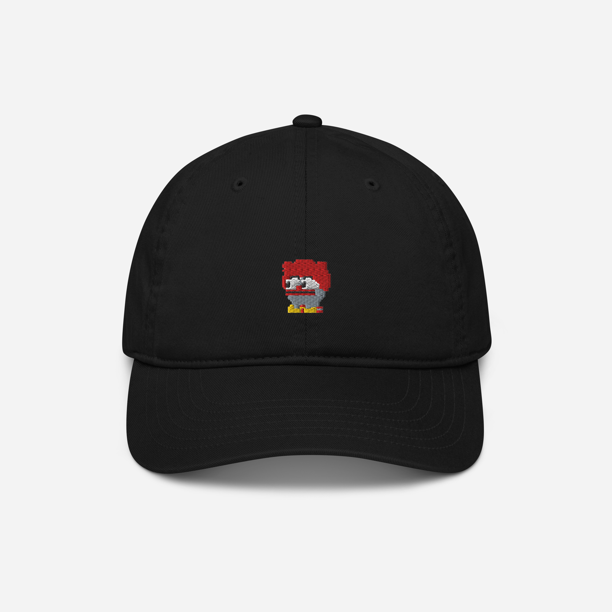 Organic Baseball Cap - Black - Clownpepe