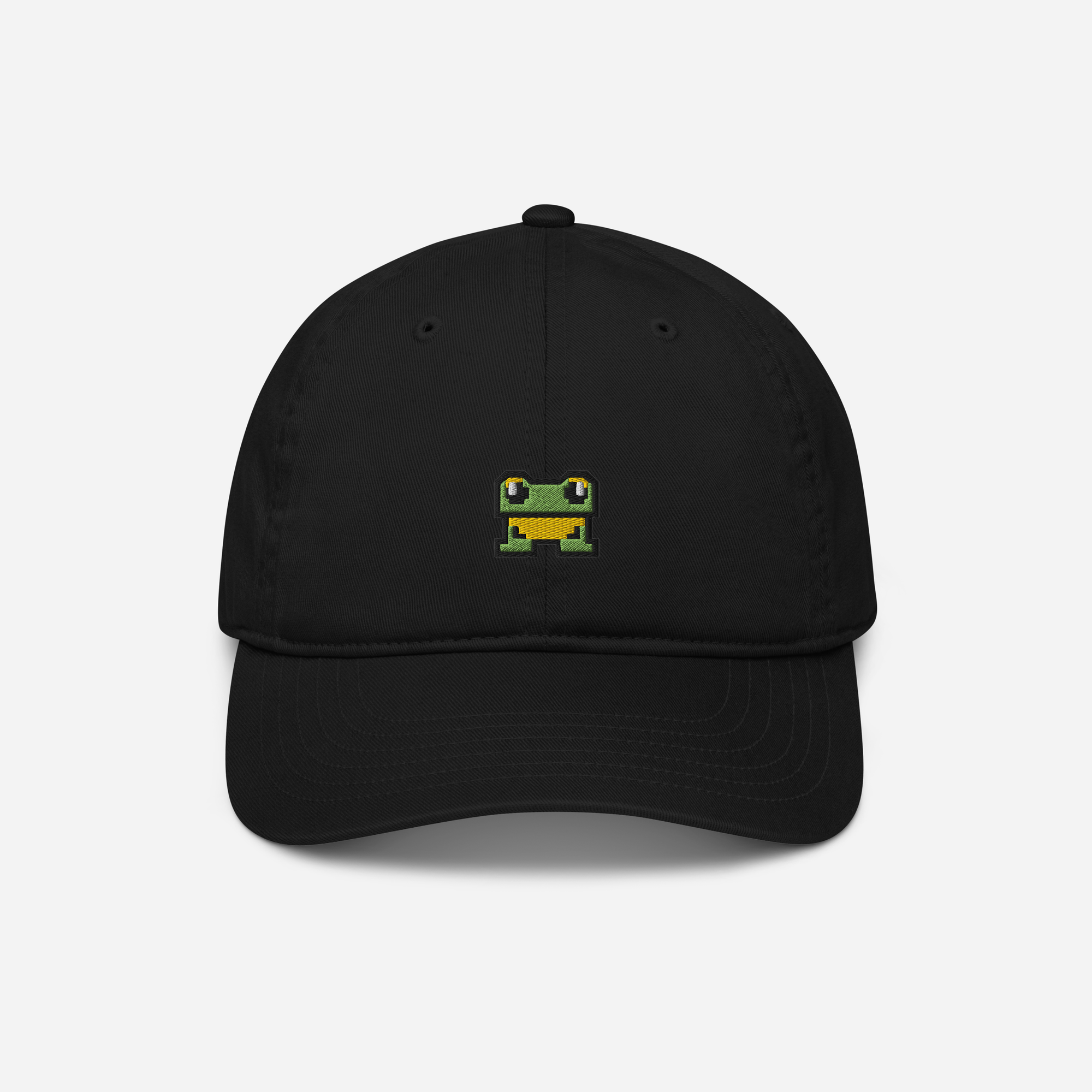 Organic Baseball Cap - Black - FrogFolio