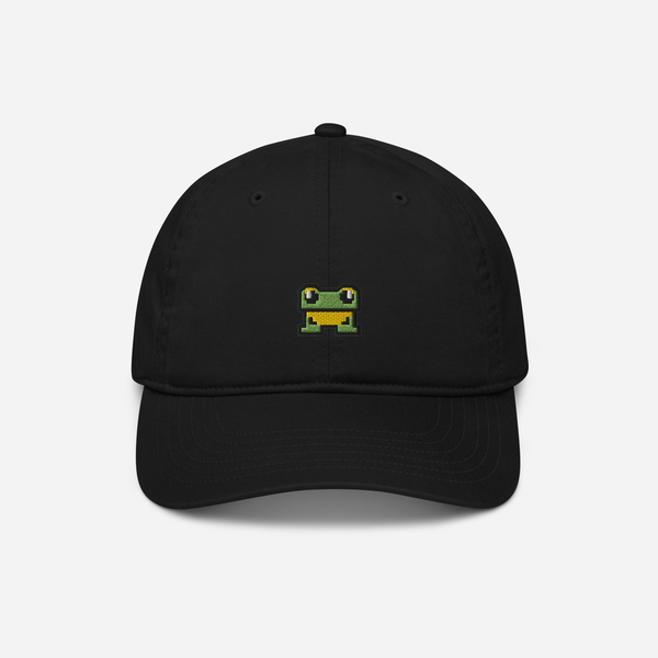 Organic Baseball Cap - Black - FrogFolio