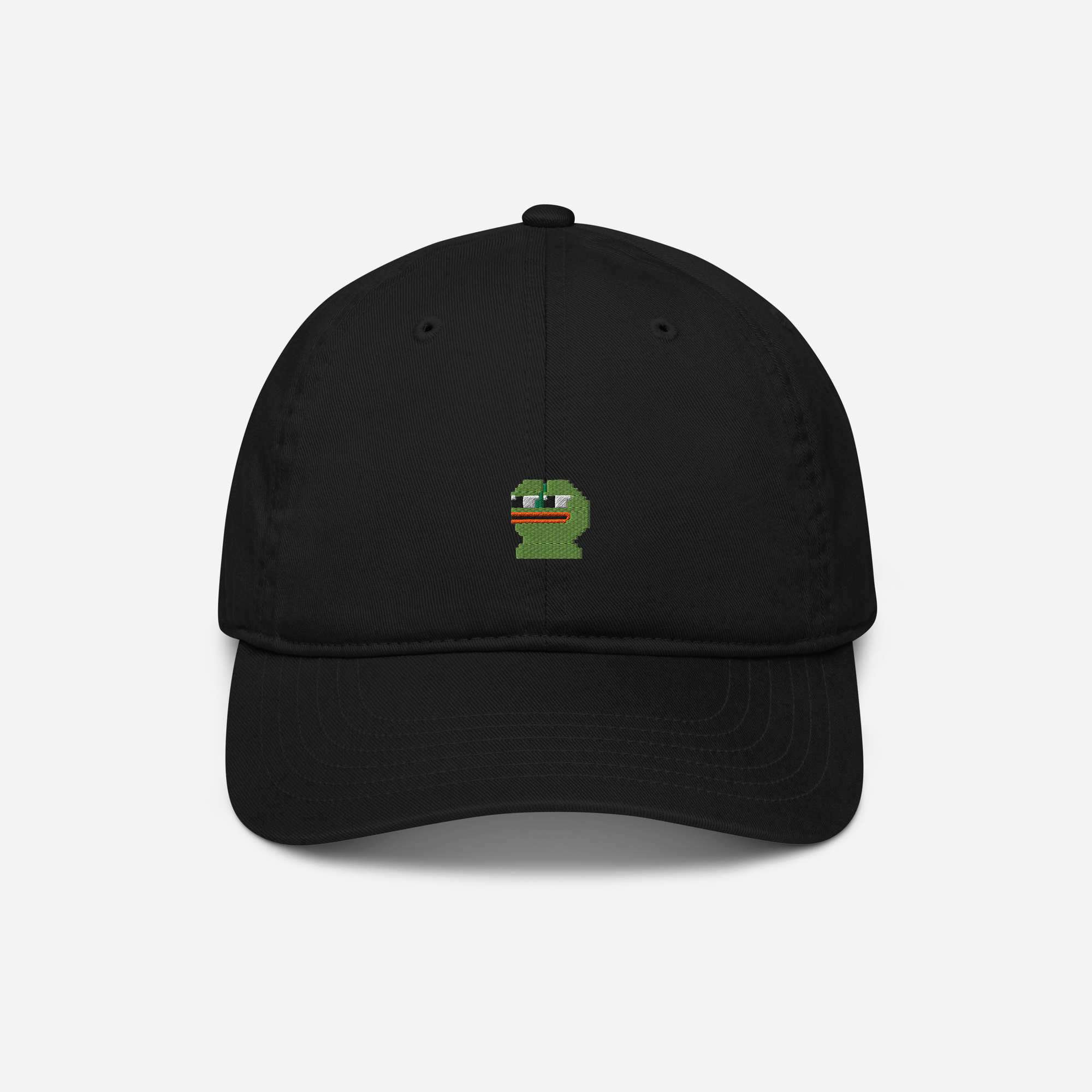 Organic Baseball Cap - Black - Pepe