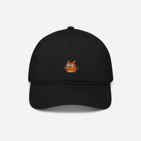 Organic Baseball Cap - Black - Pepezard