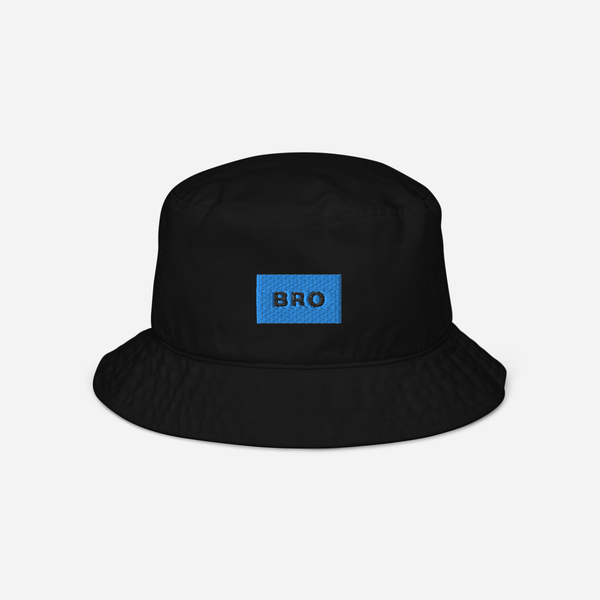 Organic Bucket Hat - BLACK - BRO (blue)