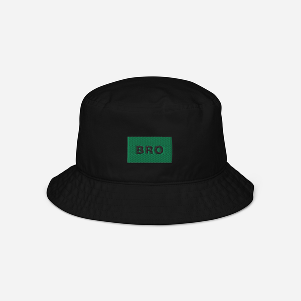 Organic Bucket Hat - BLACK - BRO (green)