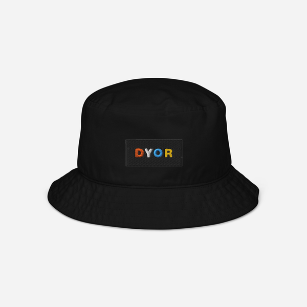 Organic Bucket Hat - BLACK - DYOR