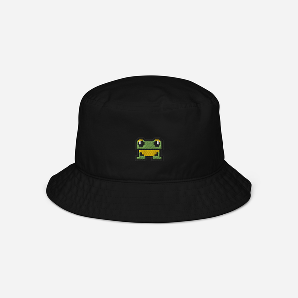 Organic Bucket Hat - Black - FrogFolio
