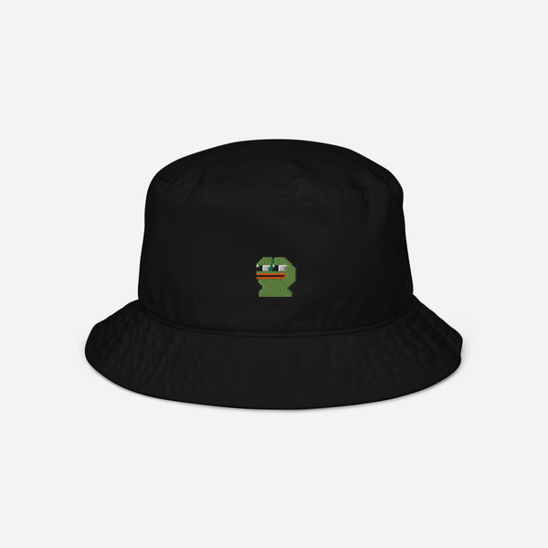 Organic Bucket Hat - Black - Pepe