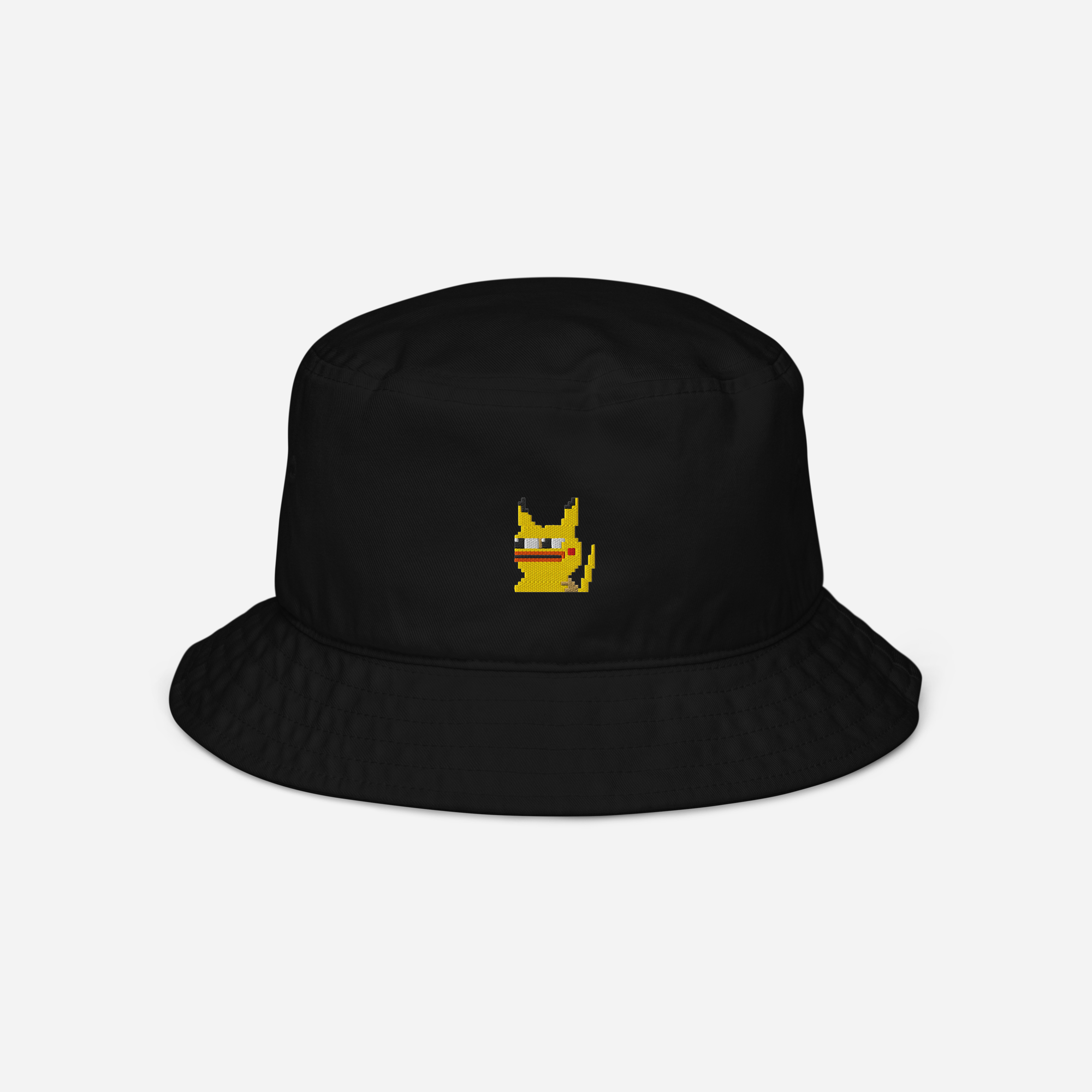 Organic Bucket Hat - Black - Pepekachu