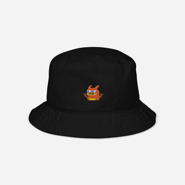 Organic Bucket Hat - Black - Pepezard