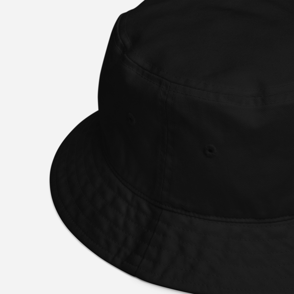 Organic Bucket Hat - Black - UTXO (blue)