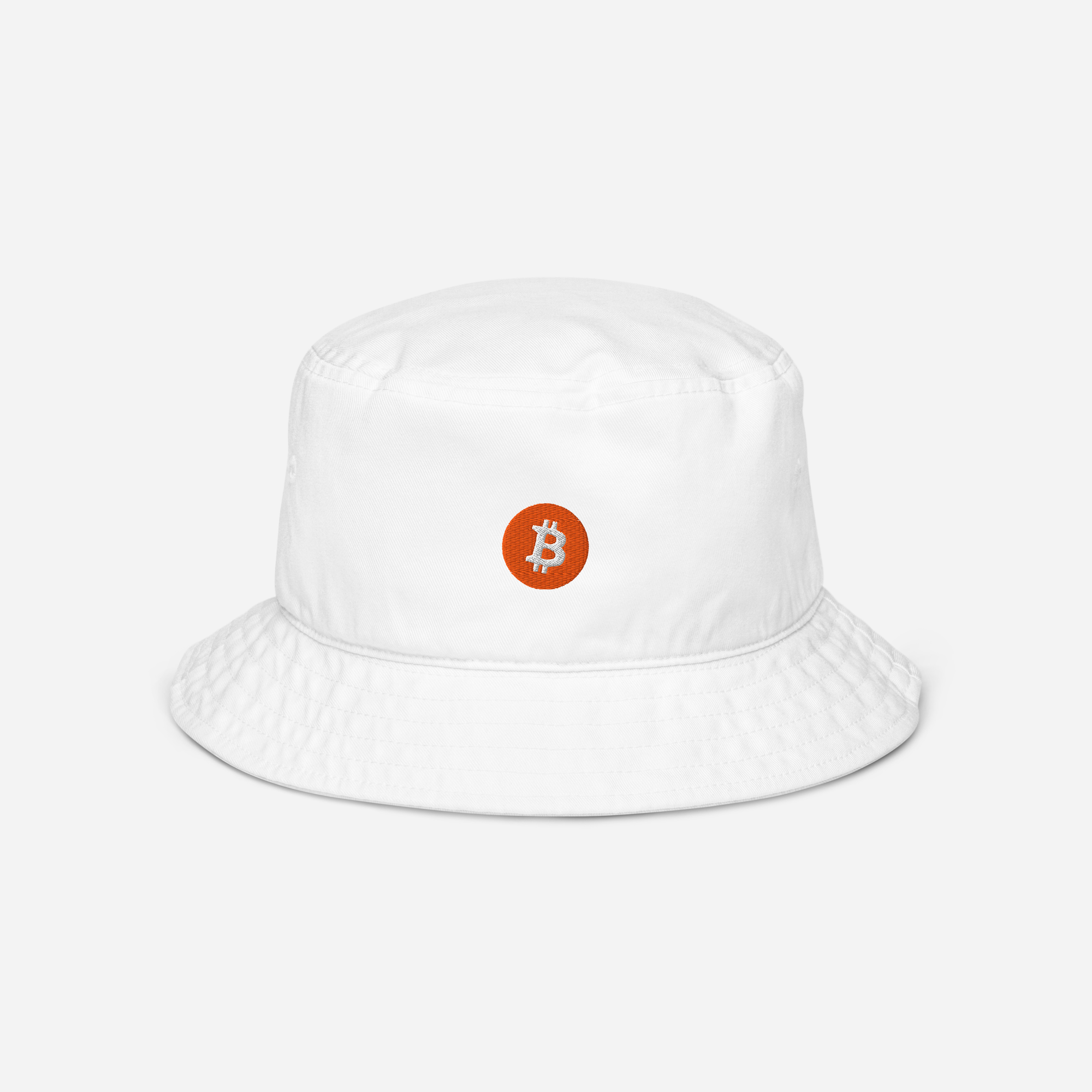 Organic Bucket Hat - WHITE - BTC