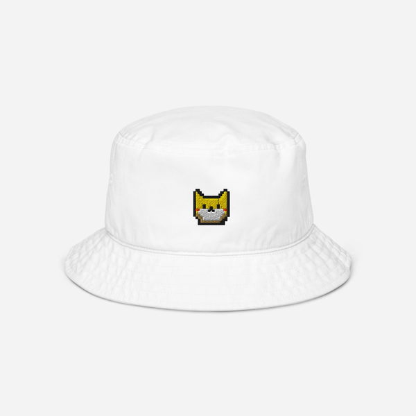 Organic Bucket Hat - WHITE - Catoshi
