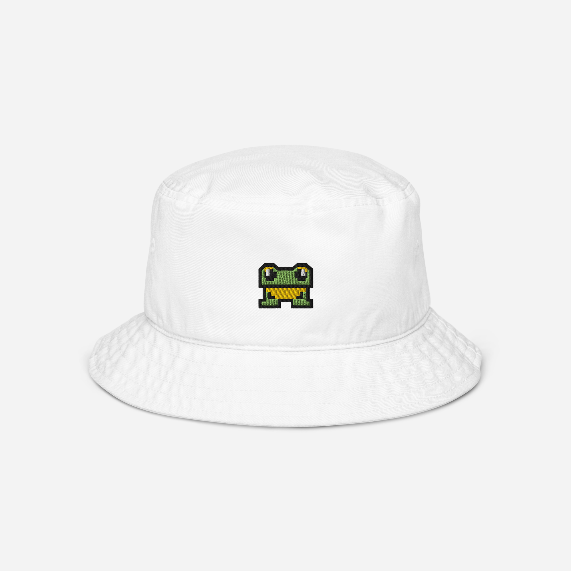 Organic Bucket Hat - WHITE - FrogFolio