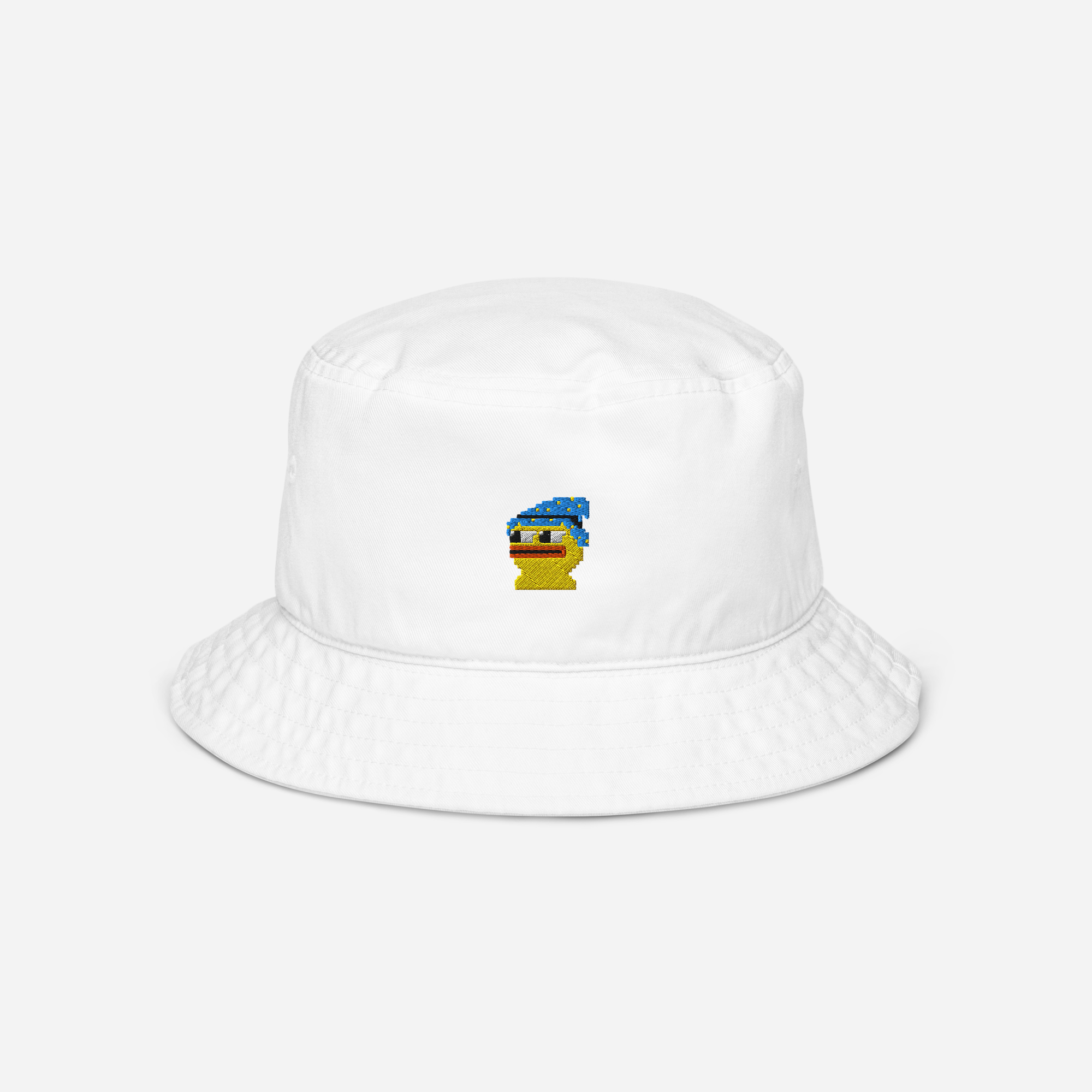 Organic Bucket Hat - WHITE - Pepewizard