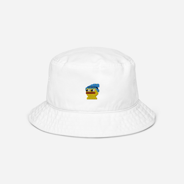 Organic Bucket Hat - WHITE - Pepewizard