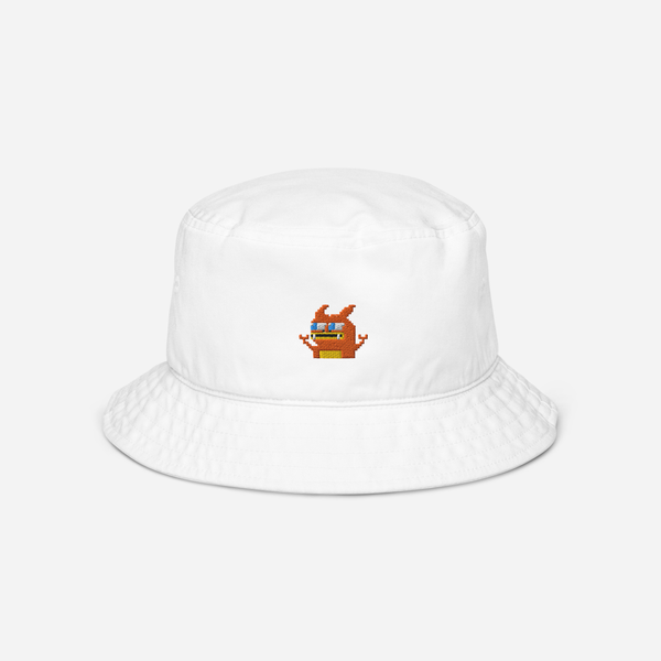 Organic Bucket Hat - WHITE - Pepezard