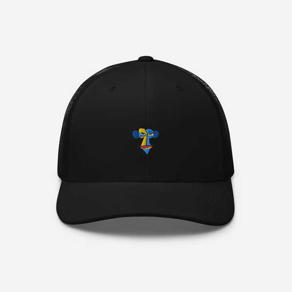 Retro Trucker Hat - Black - Apeing