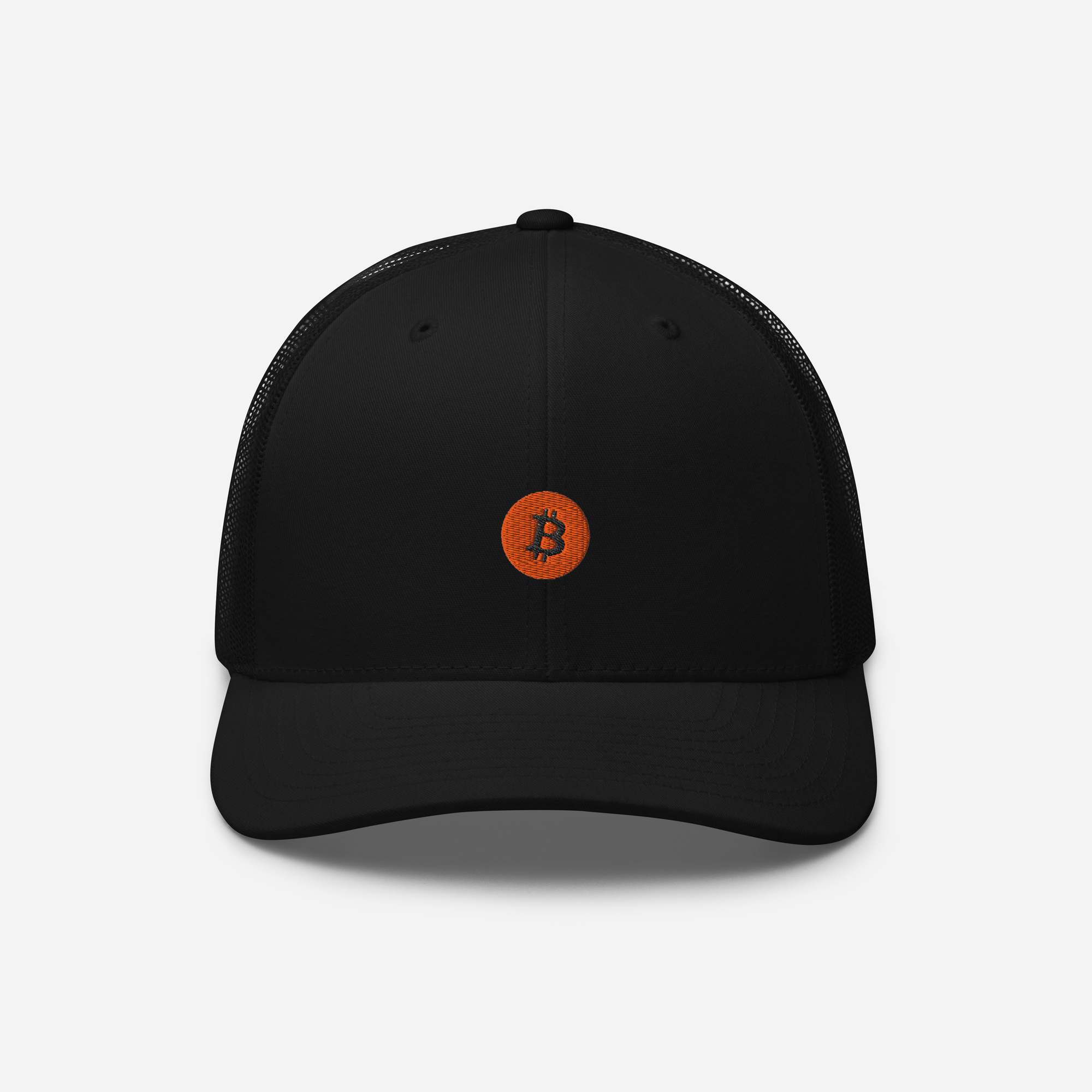 Retro Trucker Hat - Black - BTC