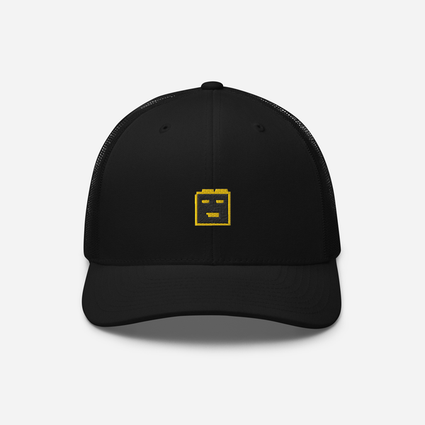 Retro Trucker Hat - Black - BullChill