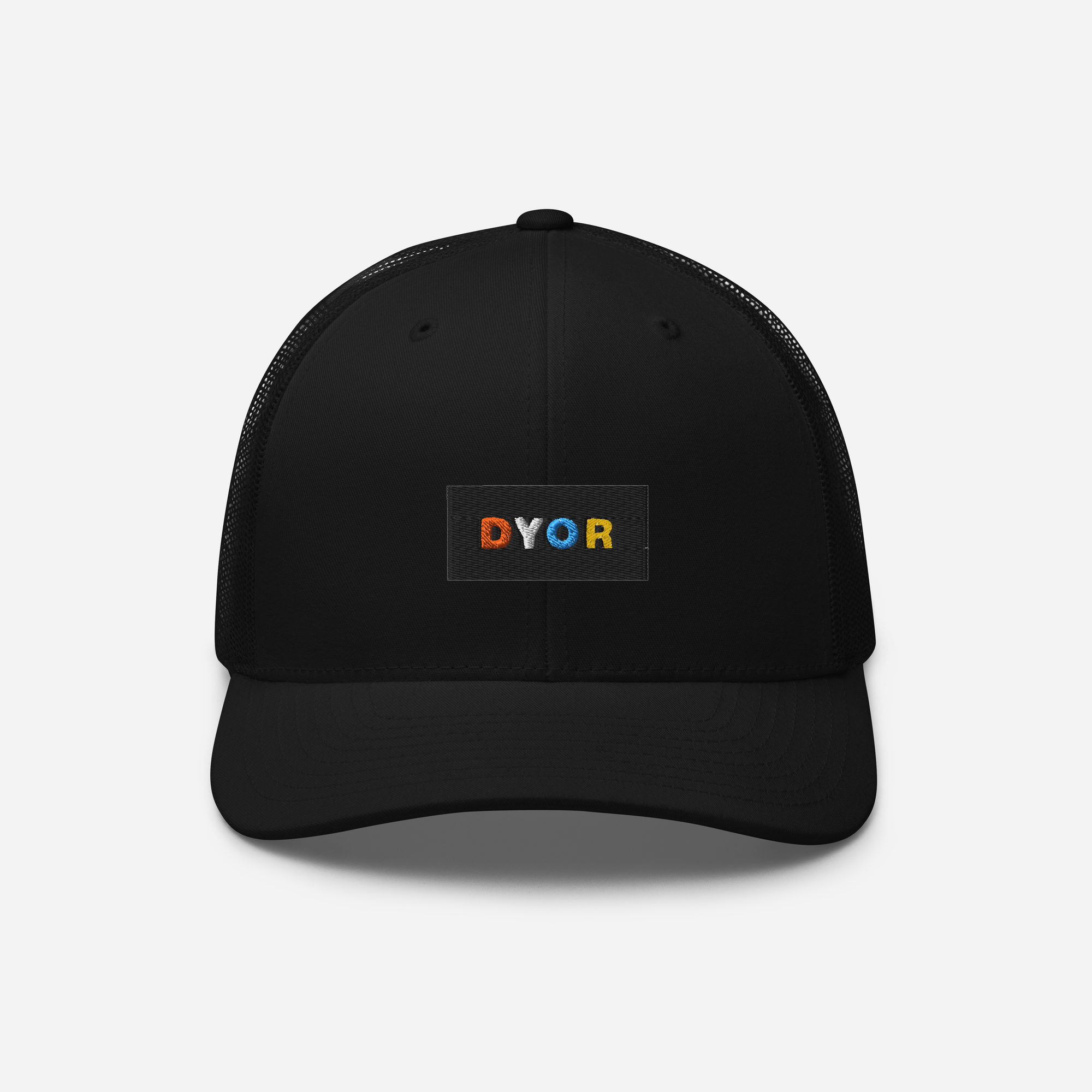 Retro Trucker Hat - BLACK - DYOR