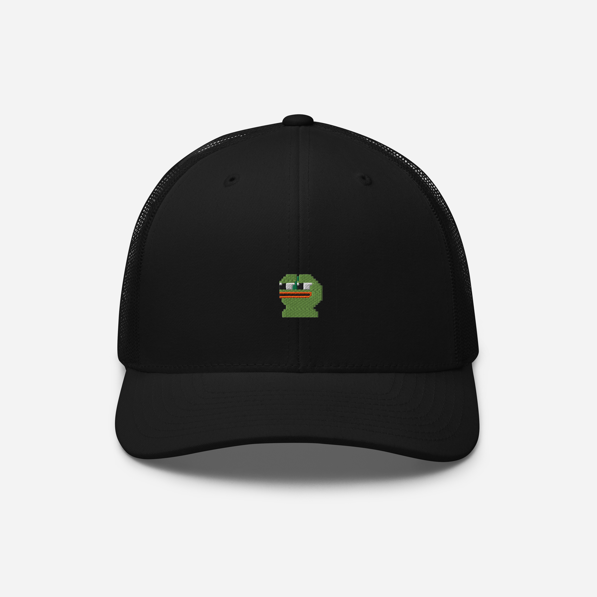 Retro Trucker Hat - Black - Pepe
