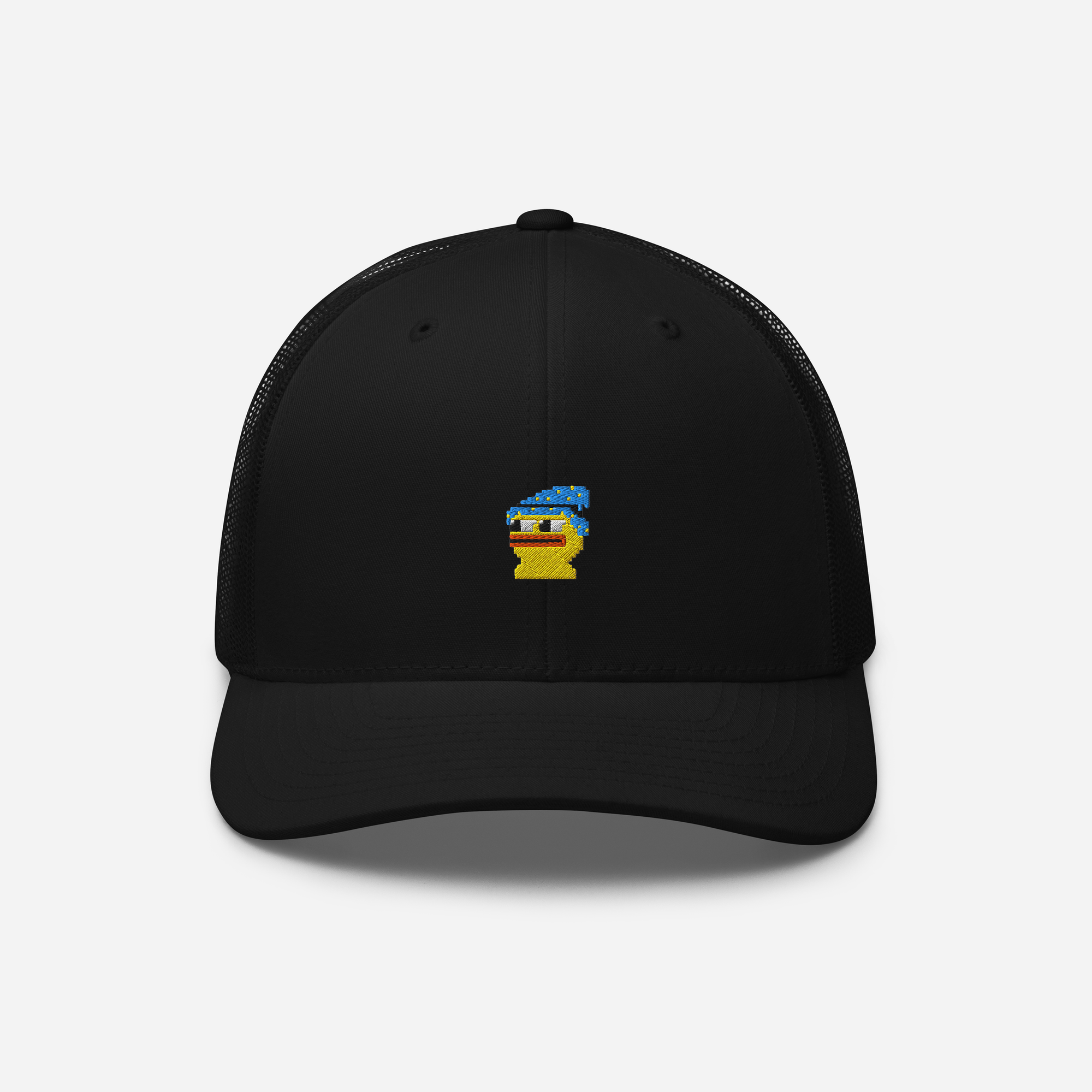 Retro Trucker Hat - Black - Pepewizard